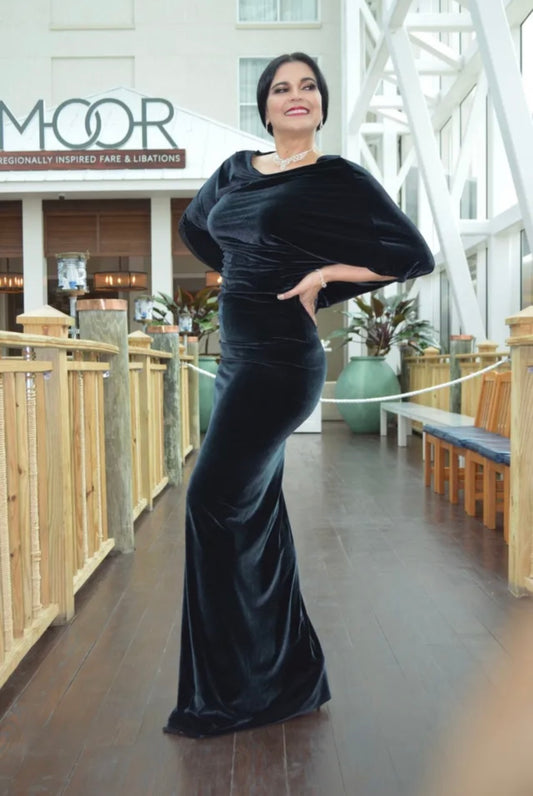 Velvet Long Modular Dress